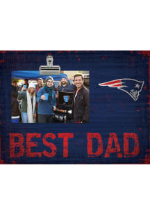 New England Patriots Best Dad Clip Picture Frame