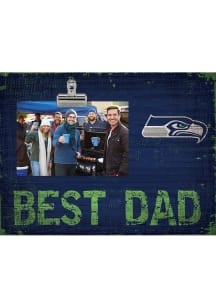 Seattle Seahawks Best Dad Clip Picture Frame