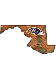 Baltimore Ravens Mini Roadmap State Sign