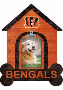 Cincinnati Bengals Dog Bone House Clip Picture Frame