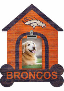 Denver Broncos Dog Bone House Clip Picture Frame