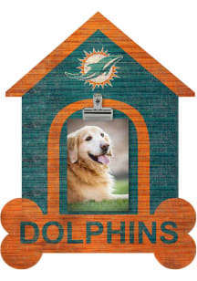 Miami Dolphins Dog Bone House Clip Picture Frame