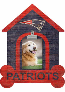 New England Patriots Dog Bone House Clip Picture Frame