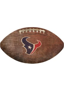 Houston Texans Football Shaped Sign