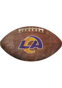 Los Angeles Rams Football Shaped Sign