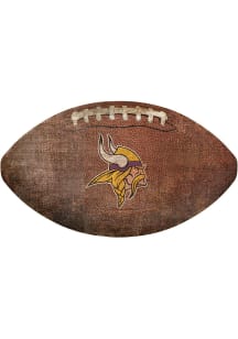 Minnesota Vikings Football Shaped Sign