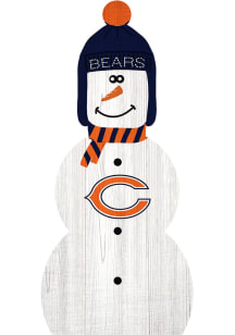 Chicago Bears Snowman Leaner Sign