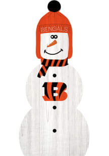 Cincinnati Bengals Snowman Leaner Sign