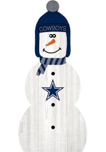 Dallas Cowboys Snowman Leaner Sign
