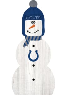 Indianapolis Colts Snowman Leaner Sign