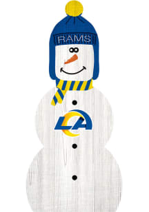 Los Angeles Rams Snowman Leaner Sign
