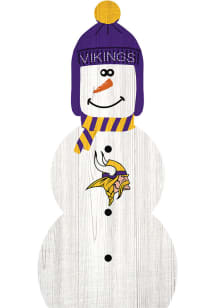 Minnesota Vikings Snowman Leaner Sign