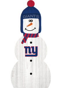 New York Giants Snowman Leaner Sign