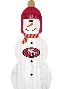 San Francisco 49ers Snowman Leaner Sign