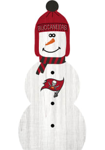 Tampa Bay Buccaneers Snowman Leaner Sign