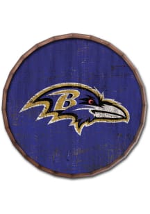Baltimore Ravens Cracked Color 24in Barrel Top Sign