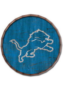 Detroit Lions Cracked Color 24in Barrel Top Sign