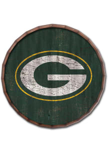 Green Bay Packers Cracked Color 24in Barrel Top Sign