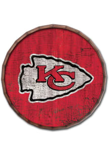 Kansas City Chiefs Cracked Color 24in Barrel Top Sign