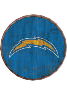 Los Angeles Chargers Cracked Color 24in Barrel Top Sign