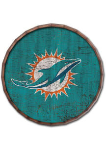 Miami Dolphins Cracked Color 24in Barrel Top Sign