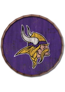 Minnesota Vikings Cracked Color 24in Barrel Top Sign