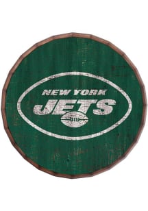 New York Jets Cracked Color 24in Barrel Top Sign