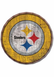 Pittsburgh Steelers Cracked Color 24in Barrel Top Sign