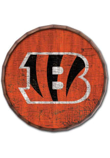 Cincinnati Bengals Cracked Color 16in Barrel Top Sign