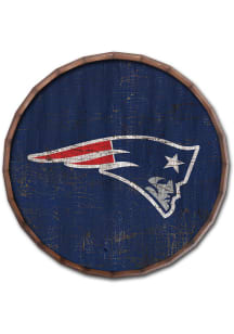 New England Patriots Cracked Color 16in Barrel Top Sign