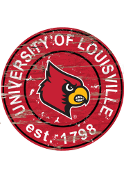 Louisville Cardinals Established Date Circle 24 Inch Sign