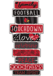 Louisville Cardinals Celebrations Stack 24 Inch Sign