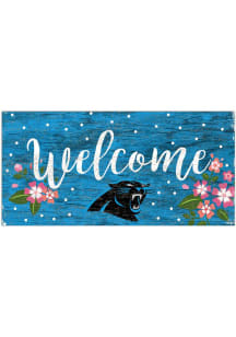 Carolina Panthers Welcome Floral Sign