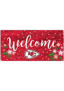 Kansas City Chiefs Welcome Floral Sign