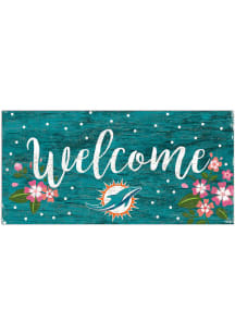 Miami Dolphins Welcome Floral Sign