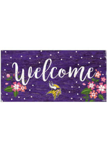 Minnesota Vikings Welcome Floral Sign