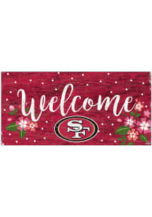 San Francisco 49ers Welcome Floral Sign