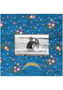 Los Angeles Chargers Floral 10x10 Picture Frame