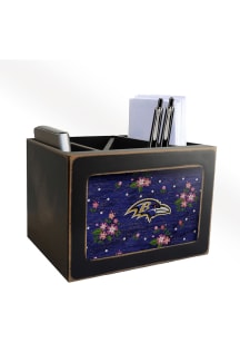 Baltimore Ravens Floral Desktop Organizer Desk Accessory