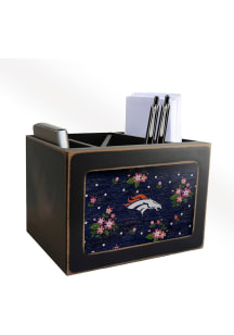 Denver Broncos Floral Desktop Organizer Desk Accessory