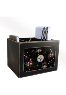 Pittsburgh Steelers Floral Desktop Organizer Desk Accessory
