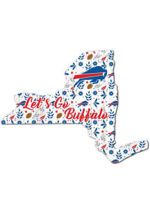 Buffalo Bills 24in Floral State Sign