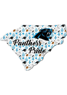 Carolina Panthers 24in Floral State Sign