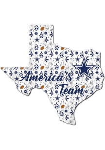 Dallas Cowboys 24in Floral State Sign