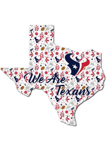 Houston Texans 24in Floral State Sign