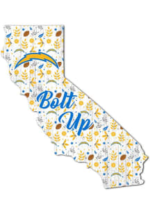 Los Angeles Chargers 24in Floral State Sign