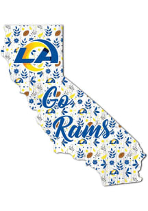 Los Angeles Rams 24in Floral State Sign