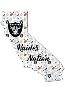 Las Vegas Raiders 24in Floral State Sign