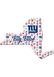 New York Giants 24in Floral State Sign