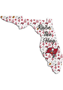 Tampa Bay Buccaneers 24in Floral State Sign